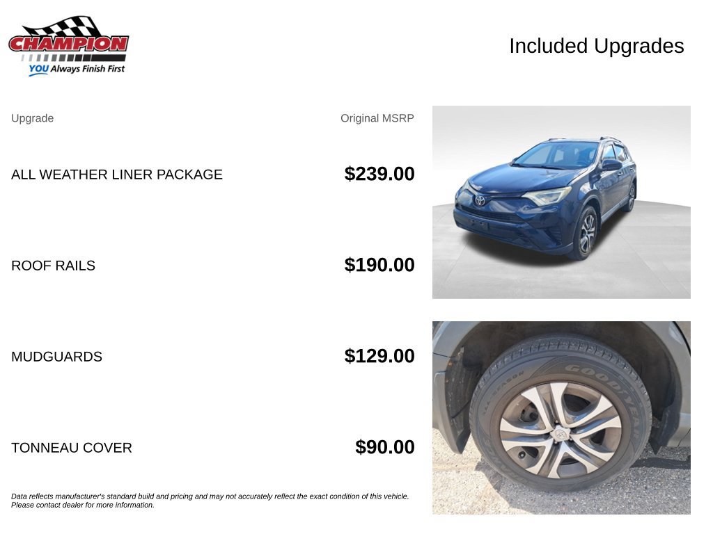 Used 2017 Toyota RAV4 LE w/ All Weather Liner Package AWD/4WD image 4