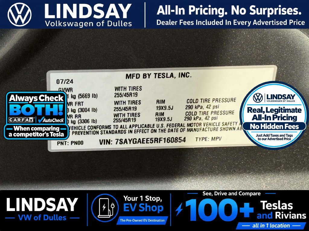 Used 2024 Tesla Model Y Long Range AWD/4WD image 29