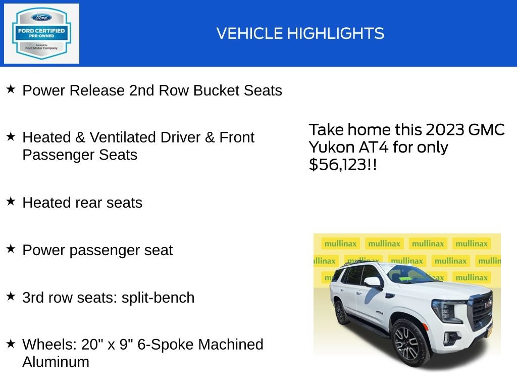 Used 2023 GMC Yukon AT4 AWD/4WD image 20