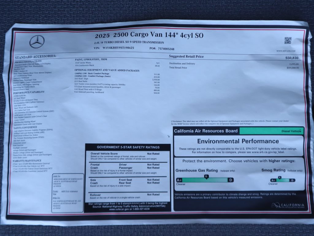 Used 2025 Mercedes-Benz Sprinter 2500 image 9