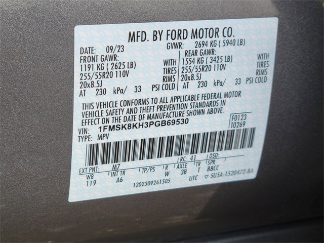 Used 2023 Ford Explorer ST-Line w/ Class IV Trailer Tow Package image 36