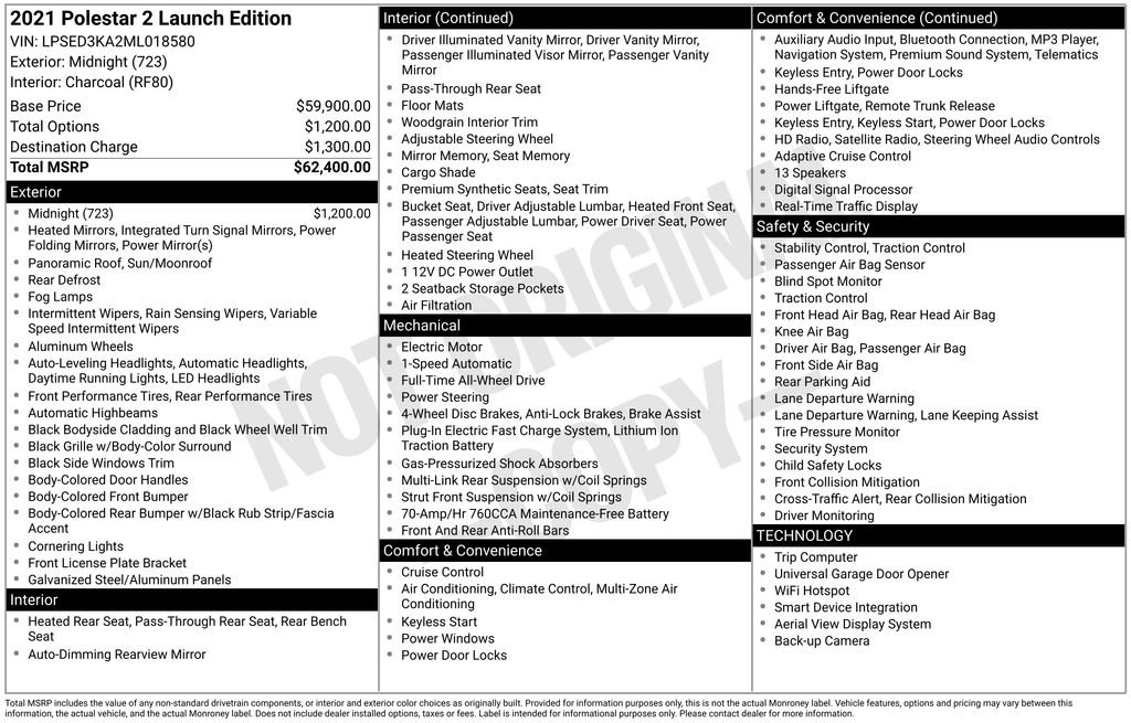 Used 2021 Polestar Polestar 2 image 15