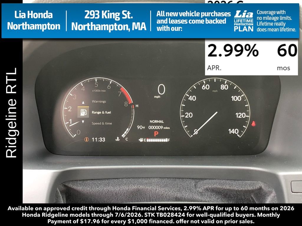 New 2026 Honda Ridgeline RTL image 17