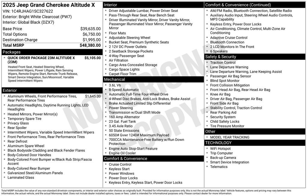 Used 2025 Jeep Grand Cherokee Altitude image 6