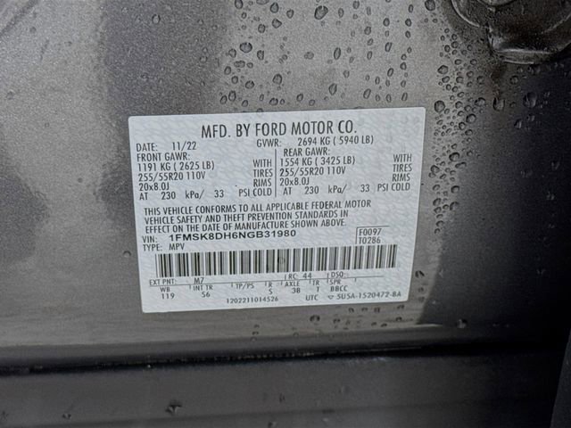 Used 2022 Ford Explorer XLT w/ Equipment Group 202A image 32