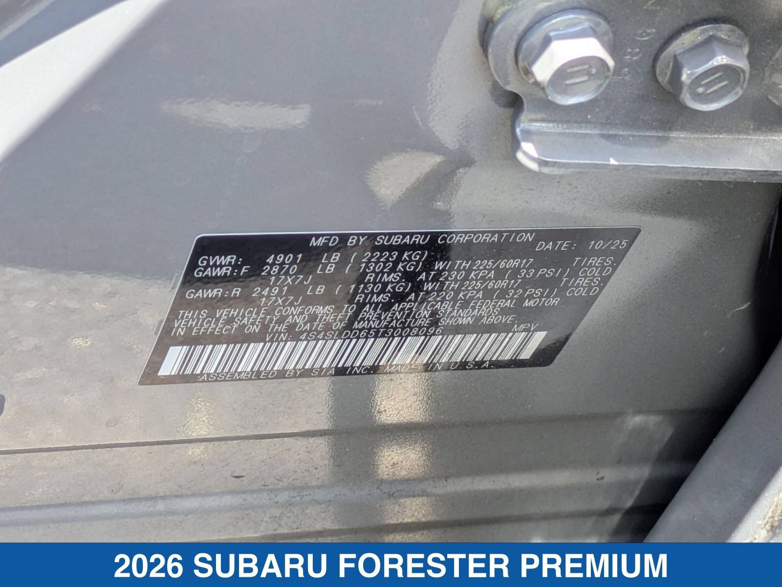 Certified 2026 Subaru Forester Premium AWD/4WD image 39
