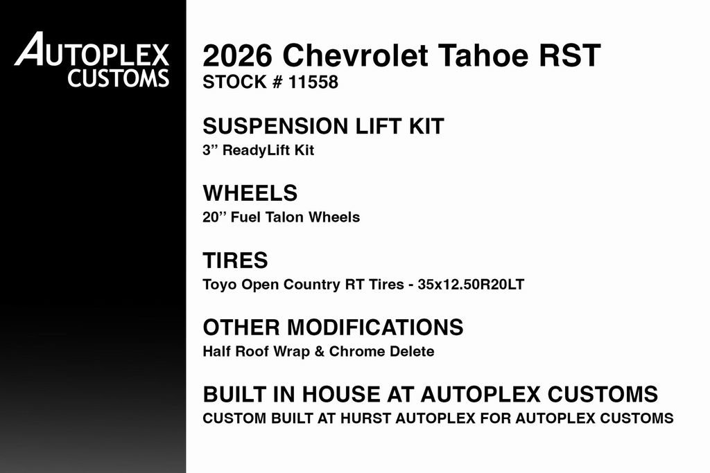 Used 2026 Chevrolet Tahoe RST w/ RST Performance Edition image 2