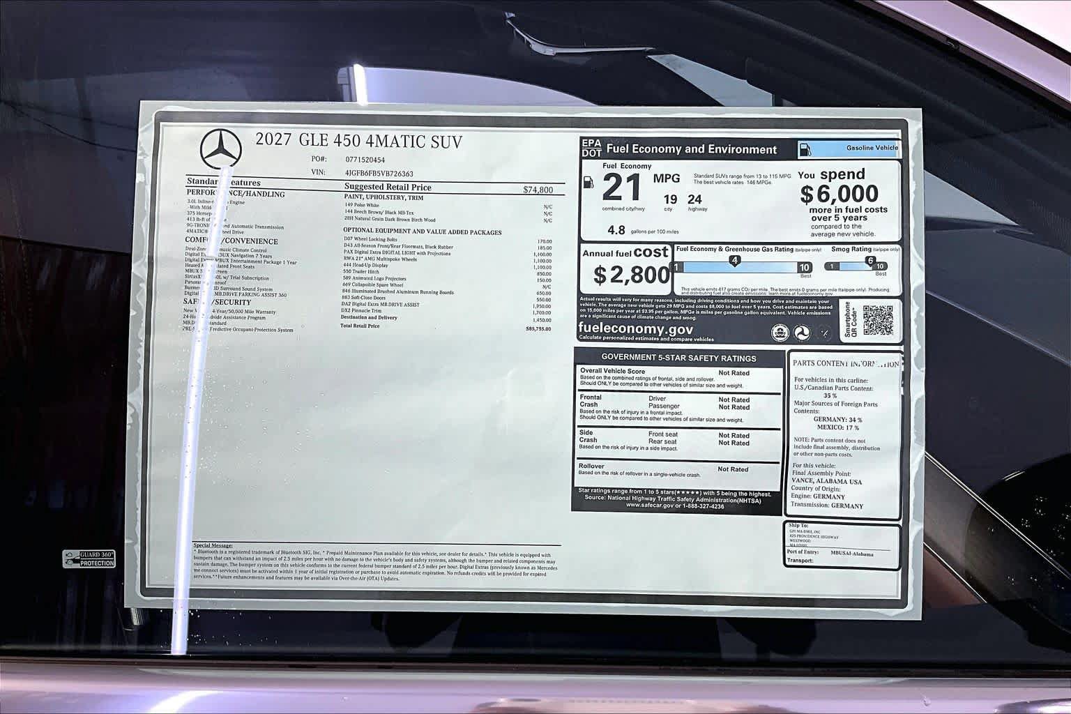 New 2027 Mercedes-Benz GLE 450 4MATIC image 18