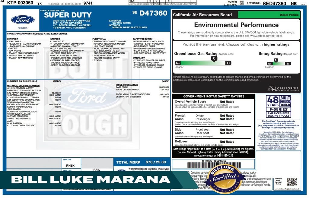Used 2025 Ford F250 XLT w/ FX4 Off-Road Package
