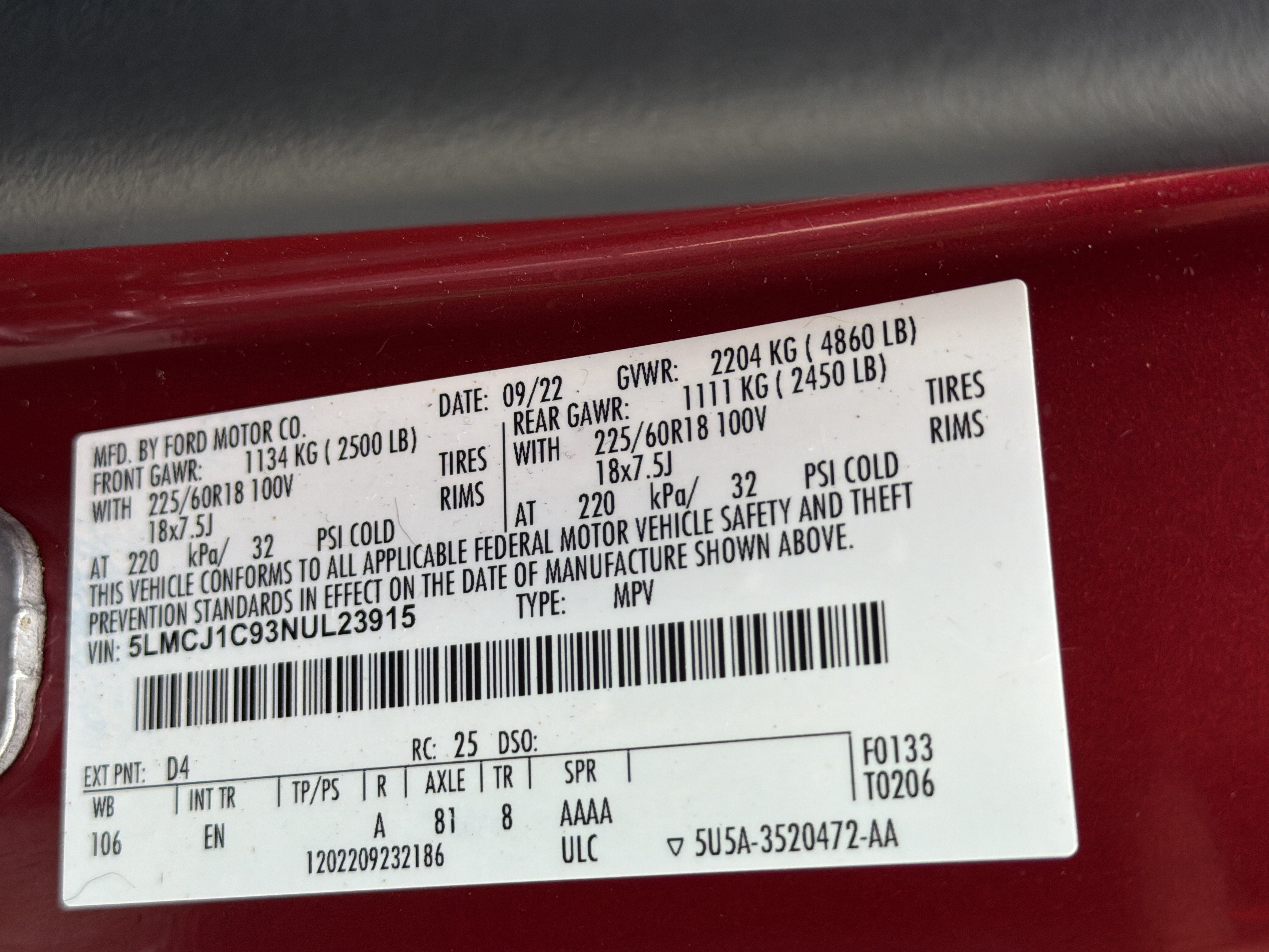 Used 2022 Lincoln Corsair FWD image 22