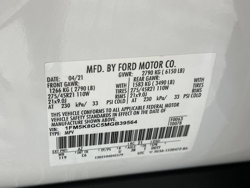 Used 2021 Ford Explorer ST w/ Equipment Group 401A AWD/4WD image 30