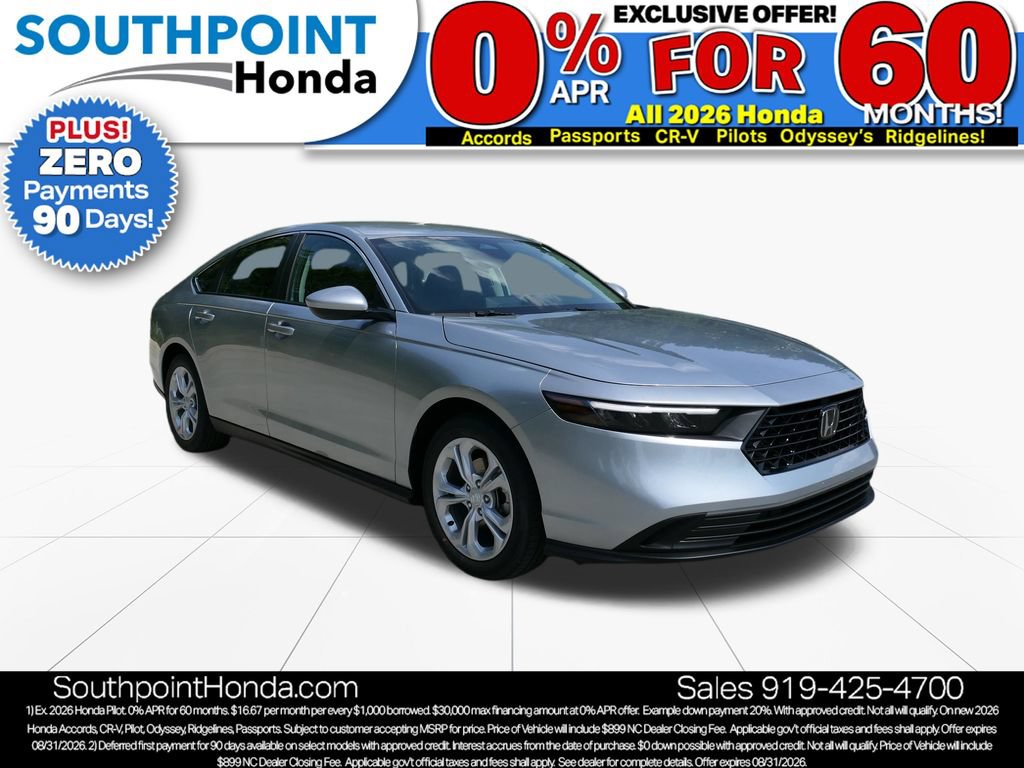 New 2026 Honda Accord LX