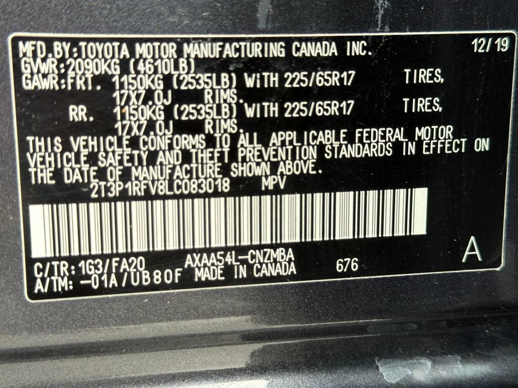 Used 2020 Toyota RAV4 XLE w/ Convenience Package AWD/4WD image 50
