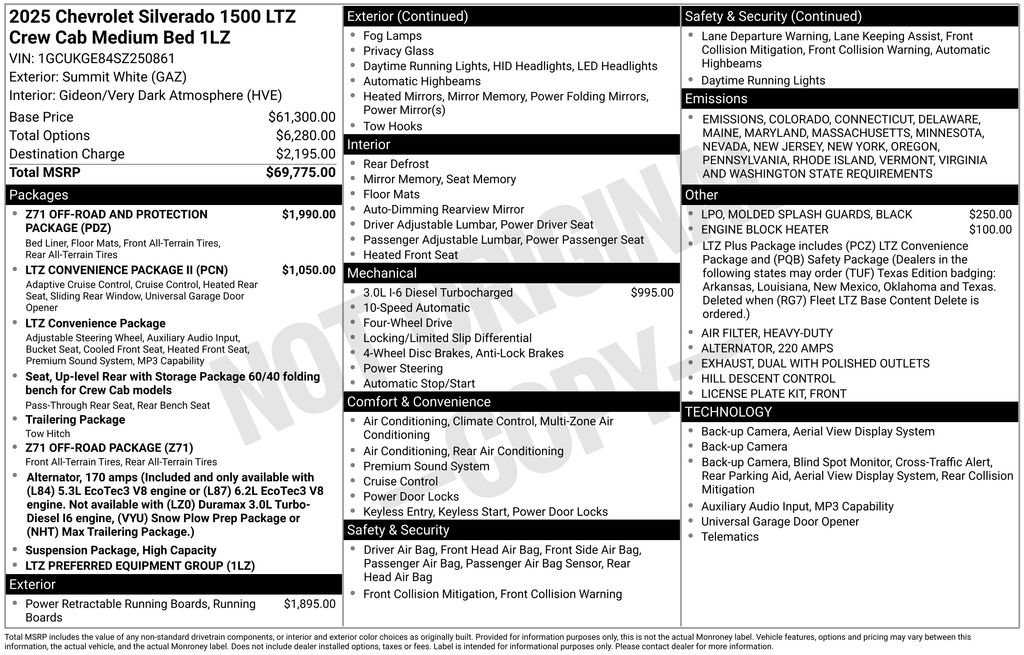 New 2025 Chevrolet Silverado 1500 LTZ image 28