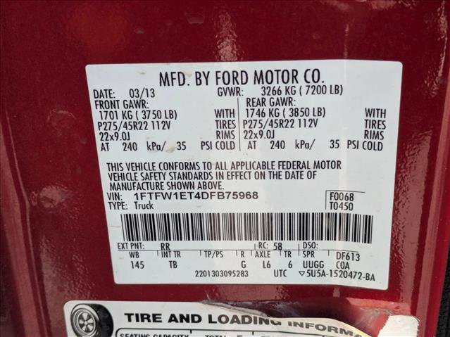 Used 2013 Ford F150 Limited image 15