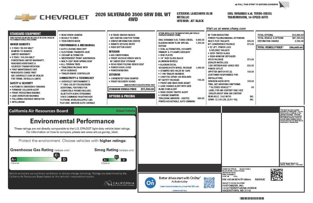 New 2026 Chevrolet Silverado 3500 W/T image 5