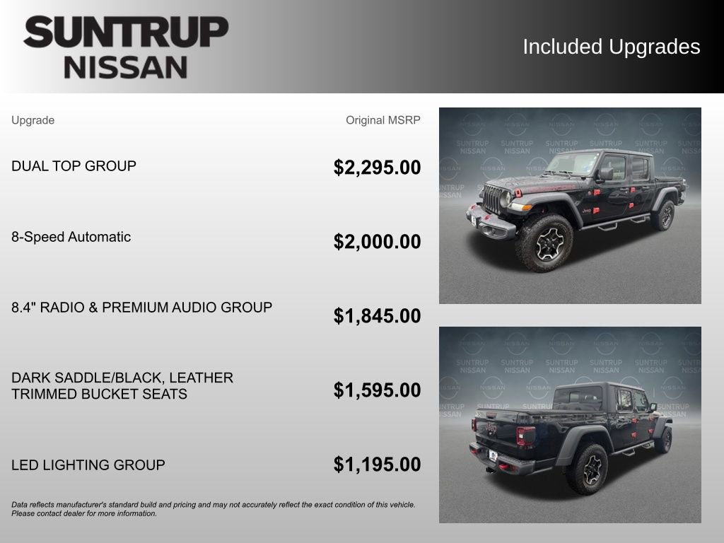 Used 2020 Jeep Gladiator Rubicon w/ Dual Top Group image 20