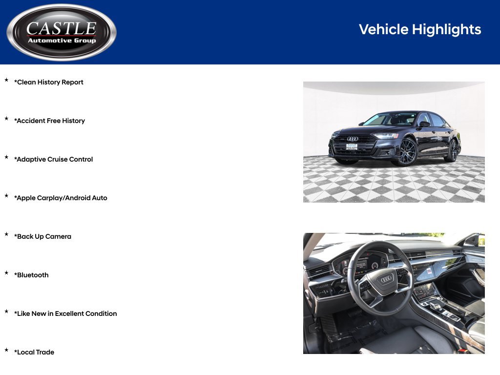 Used 2021 Audi A8 L 4.0T w/ Executive Plus Package AWD/4WD image 4