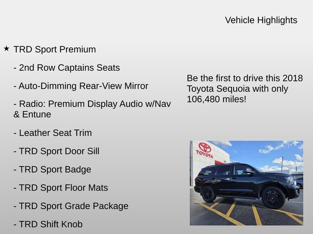Used 2018 Toyota Sequoia TRD Sport AWD/4WD image 4
