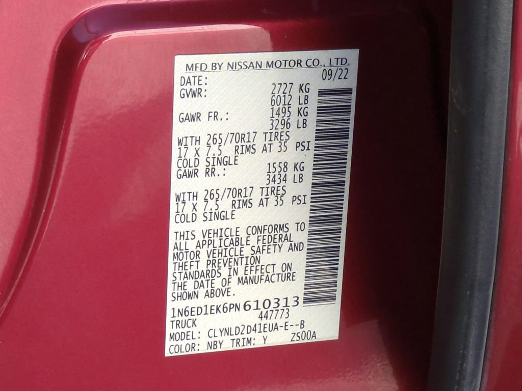 Certified 2023 Nissan Frontier PRO-4X w/ Pro-4X Premium Package image 27