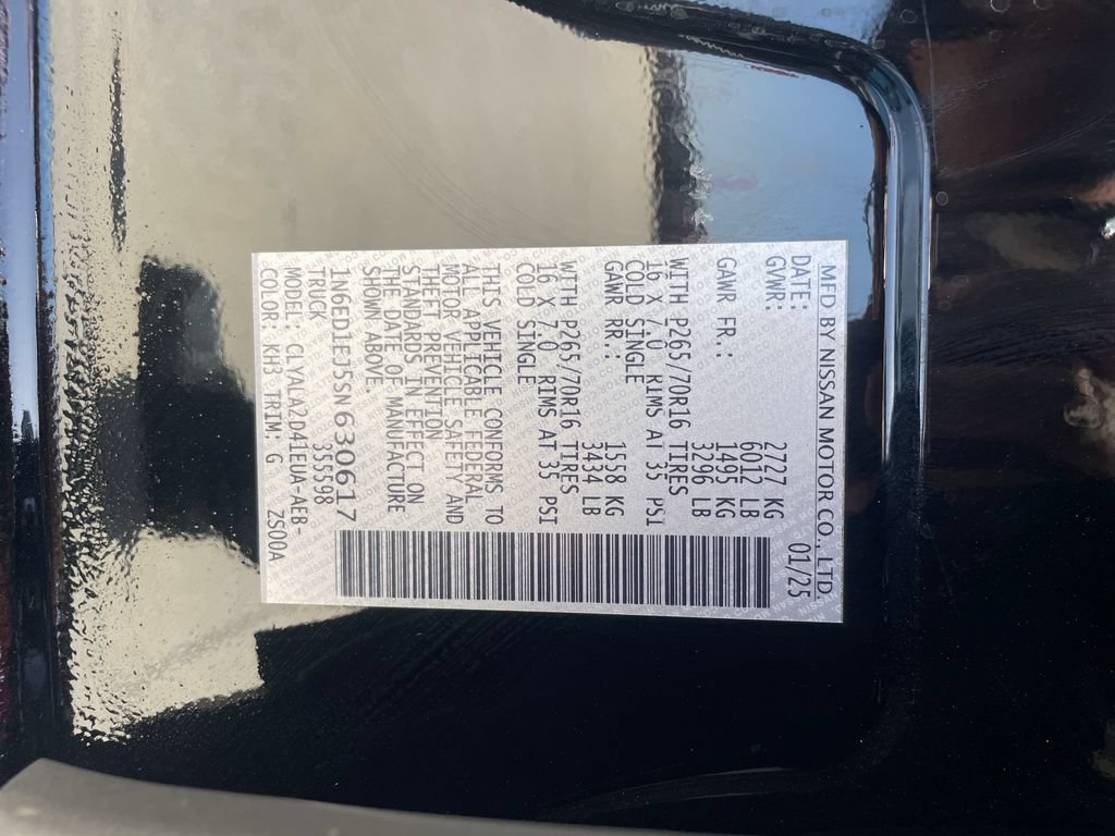 Certified 2025 Nissan Frontier S w/ S Utility Package RWD image 30
