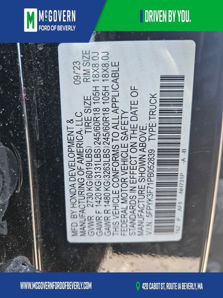 Used 2023 Honda Ridgeline RTL-E image 30