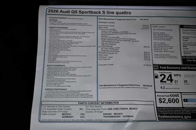 New 2026 Audi Q5 Premium Plus AWD/4WD image 25