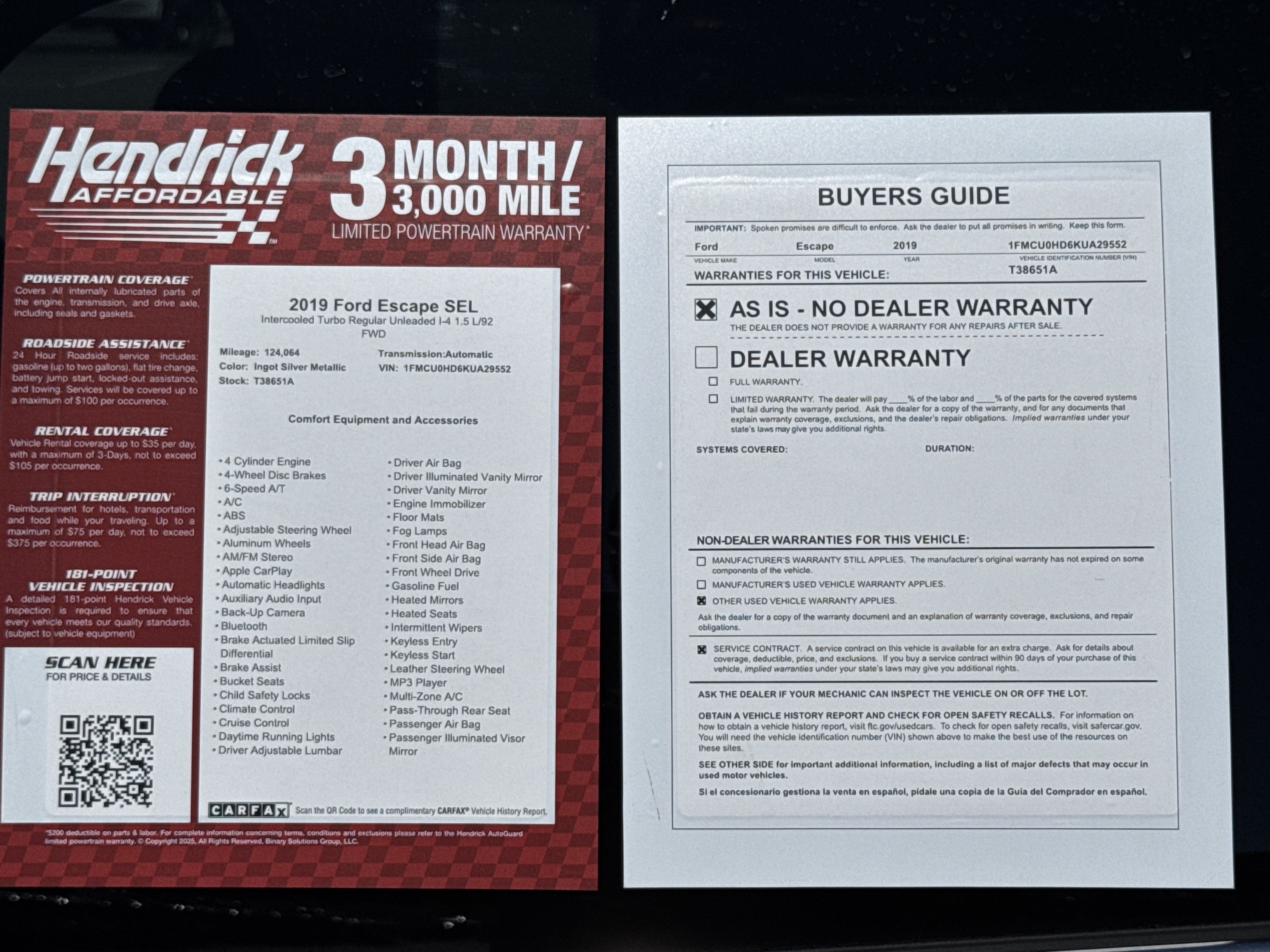 Used 2019 Ford Escape SEL FWD image 28