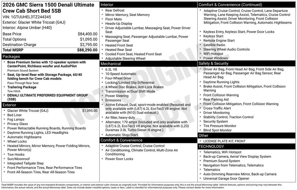 Certified 2026 GMC Sierra 1500 Denali Ultimate AWD/4WD image 5