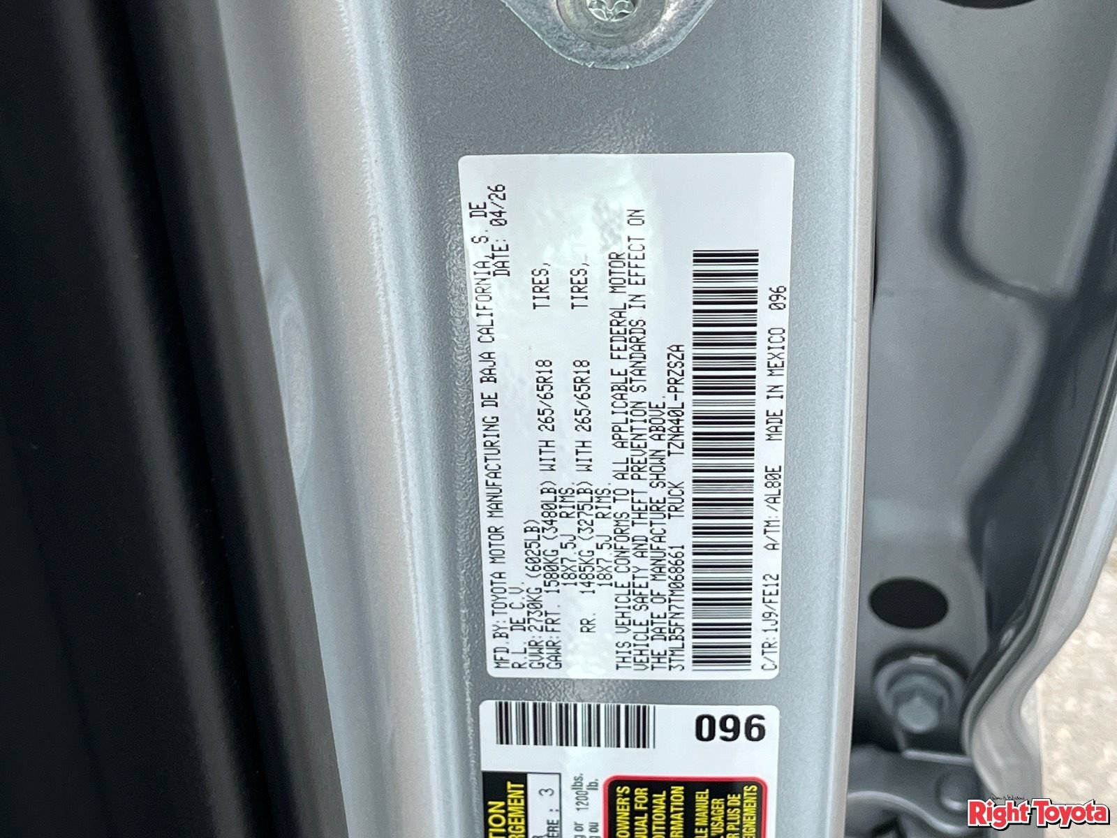 Certified 2026 Toyota Tacoma TRD Sport RWD image 33