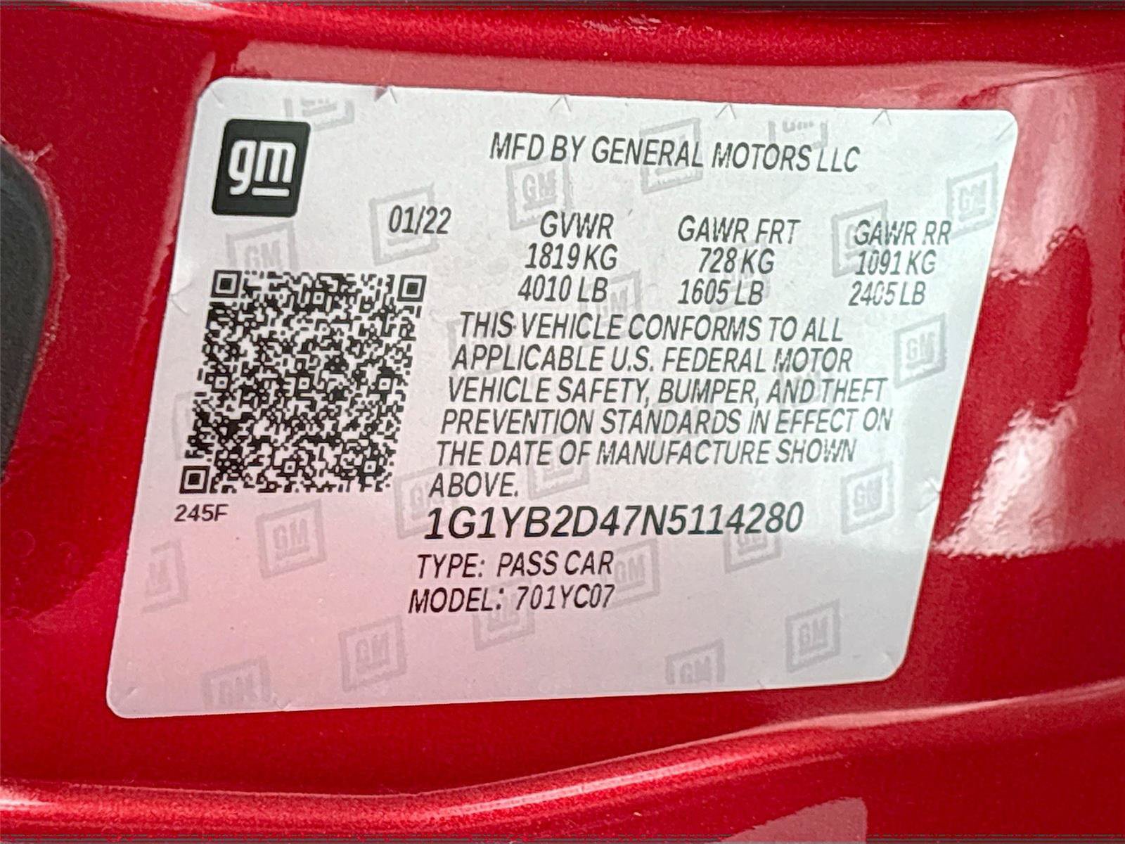 Used 2022 Chevrolet Corvette Stingray Preferred Cpe w/ 2LT RWD image 32