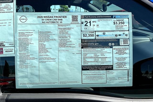 New 2026 Nissan Frontier SV RWD image 14