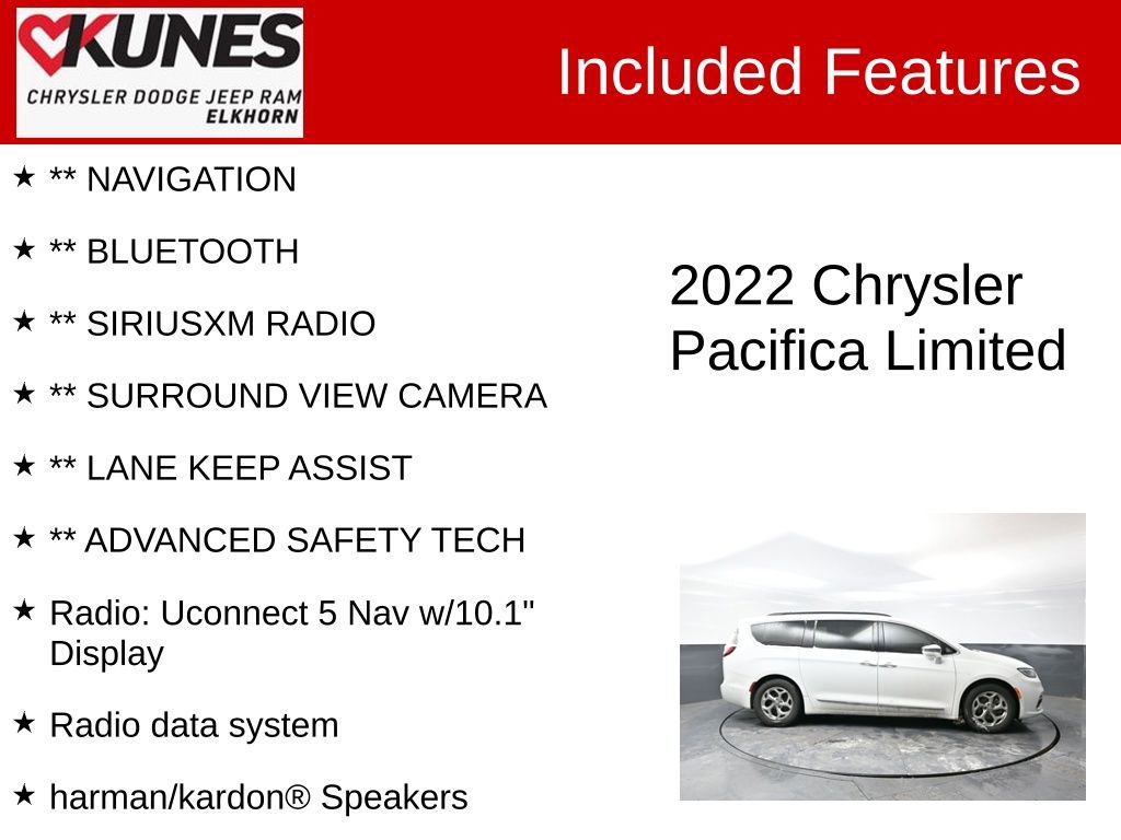 Used 2022 Chrysler Pacifica Limited image 3