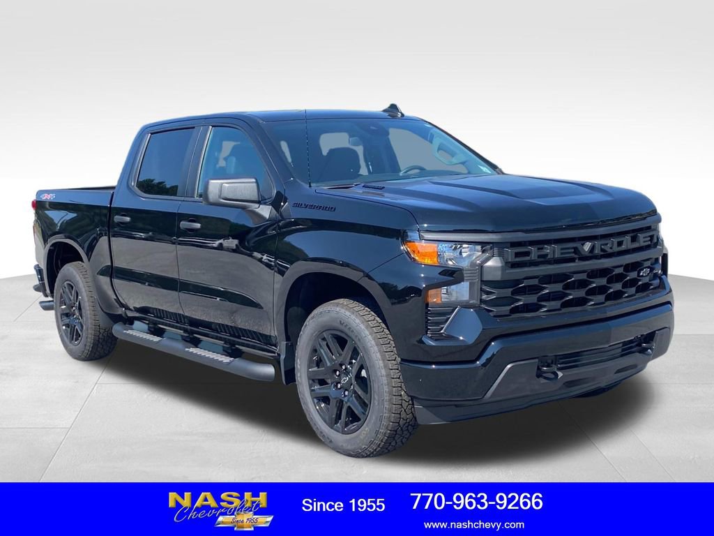 New 2026 Chevrolet Silverado 1500 Custom w/ Turbomax Blackout Package