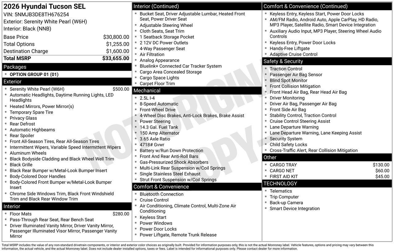 New 2026 Hyundai Tucson SEL image 7