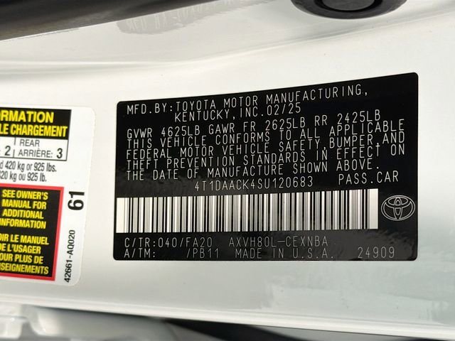 Certified 2025 Toyota Camry LE w/ Convenience Package image 26