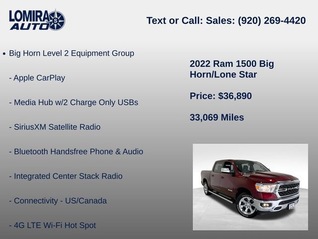 Used 2022 RAM 1500 Big Horn AWD/4WD image 33