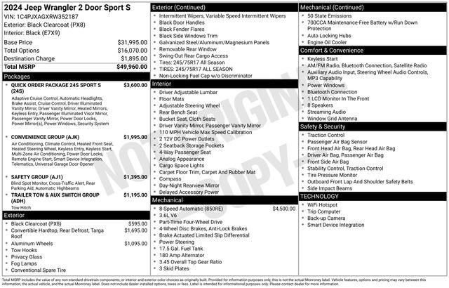 Used 2024 Jeep Wrangler Sport S image 6