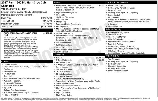 Used 2017 RAM 1500 Big Horn image 4