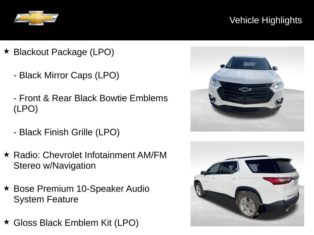 Used 2019 Chevrolet Traverse LT w/ LPO, Blackout Package AWD/4WD image 19
