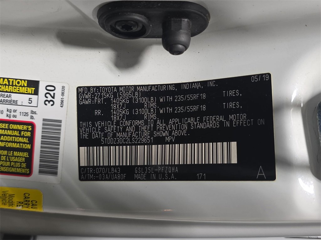 Used 2020 Toyota Sienna Limited Premium image 38