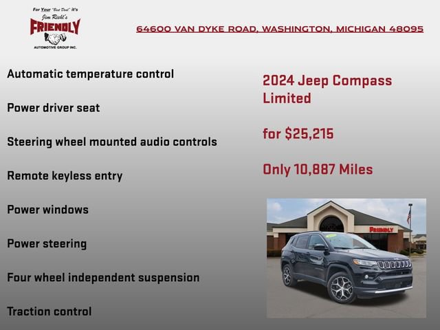 Used 2024 Jeep Compass Limited AWD/4WD image 10