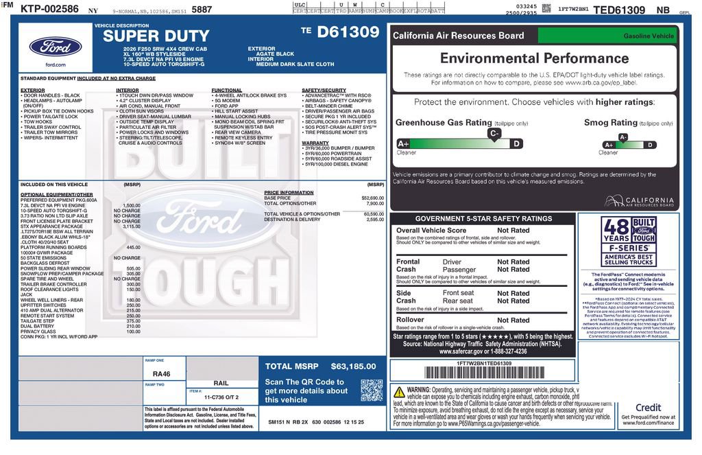 New 2026 Ford F250 XL w/ STX Appearance Package image 6