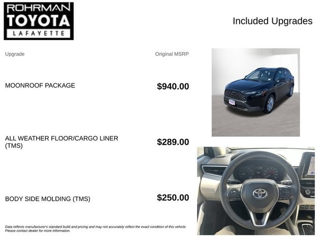 Used 2023 Toyota Corolla Cross LE w/ Moonroof Package AWD/4WD image 4