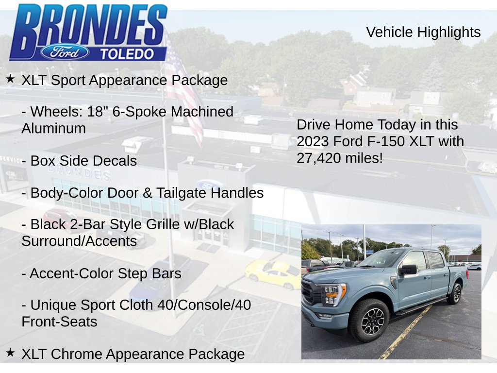 Used 2023 Ford F150 XLT w/ Equipment Group 302A High AWD/4WD image 22