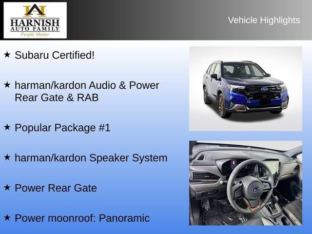Certified 2025 Subaru Forester Sport w/ Popular Package #1 AWD/4WD image 9
