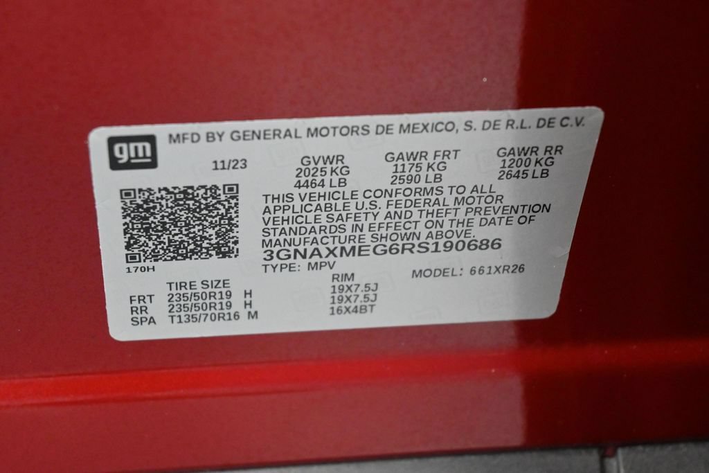Used 2024 Chevrolet Equinox RS w/ RS Leather Package FWD image 16