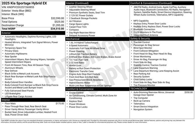 Certified 2025 Kia Sportage EX AWD/4WD image 34
