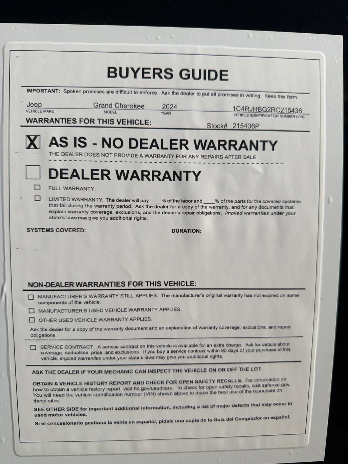 Used 2024 Jeep Grand Cherokee Limited AWD/4WD image 32
