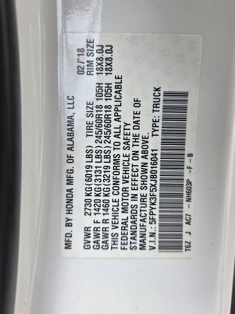 Used 2018 Honda Ridgeline RTL image 20